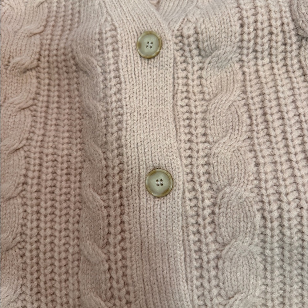 Jenni Kayne NWT Cable Cocoon Cardigan Pink Blush Size XS - Picture 7 of 15